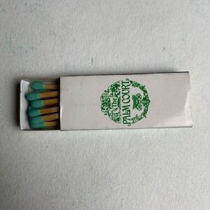Vintage Turtle Green Matchbook Weston Hotels The Plaza Palm Court‎